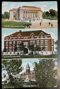 Vintage Postcard 1907-1915 Fairmont College Wichita Kansas