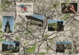 CPM De Belfort a Dijon - Map - Town Scenes (1196975)