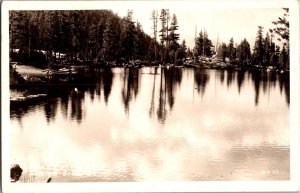 RPPC Lower Sphinx Lake, Kings Canyon Nat'l Park CA Vintage Postcard R45