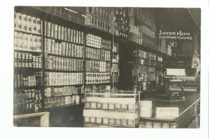 Cooperstown NORTH DAKOTA RP c1910 INTERIOR GENERAL STORE Advertising nr Finley