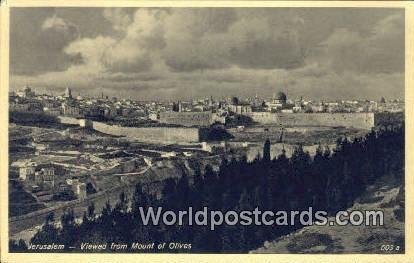 Mount of Olives JerUSA lem, Israel Unused 