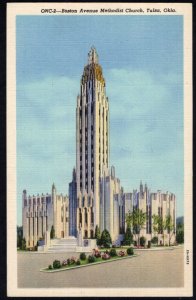 Oklahoma TULSA Boston Avenue Methodist Church LINEN