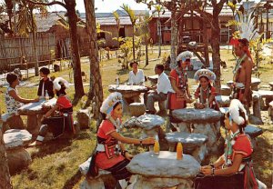 Resting Deneath A Pavillion China Postcard