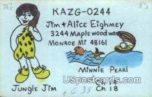 Ungle Jim, Minnie Pearl - Monroe, Michigan MI Postcard