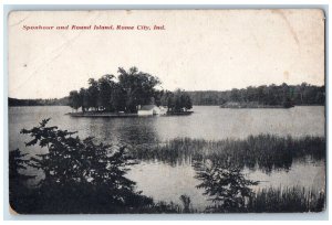 c1950's Sponhour & Round Island House Lake River Rome City Indiana IN Postcard 