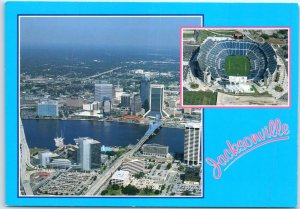 M-80513 Beautiful downtown Jacksonville and its new stadium Jacksonville Florida