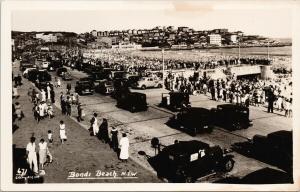 Bondi Beach Sydney NSW Australia Unused Real Photo Postcard E58