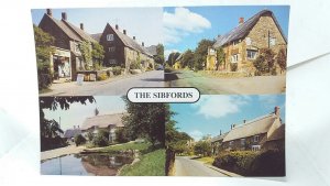 The Sibfords Sibford Ferris Post Office Sibford Gower Wykham Arms Vtg Postcard