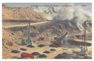 Strip Mining Anthracite Coal Region of Pennsylvania Postcard