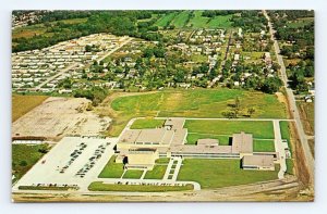 United Township High School South Aerial Moline IL UNP Chrome Postcard O6