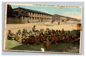Vintage 1910's Postcard US National Army Camp Travis San Antonio Texas