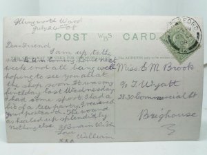 Chellow Dene Lodge Bradford Yorkshire Antique Vintage Postcard 1908