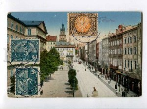 401495 POLAND market place Vintage RPPC to ESTONIA