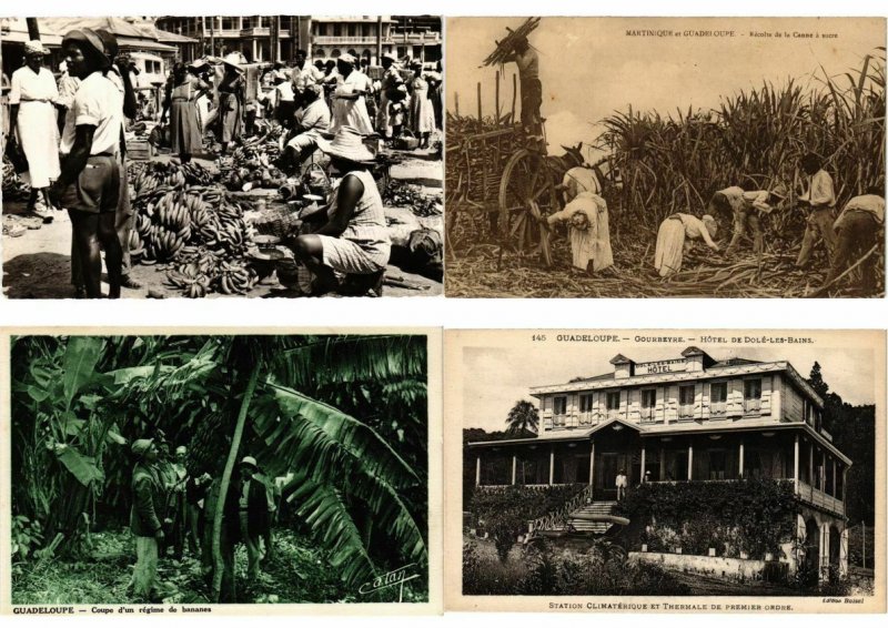 GUADELOUPE CARIBBEAN ISLAND 120 Vintage Postcards (L2658)