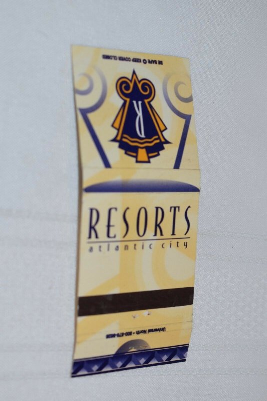 Resorts Atlantic City NJ 30 Strike Matchbook Cover