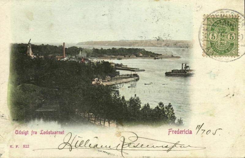 denmark, FREDERICIA, Udsigt fra Lodstaarnet (1905) Postcard