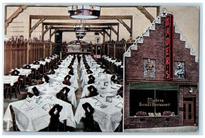c1943 Old Milwaukee Maders German Famous Restaurant Milwaukee Wisconsin Postcard