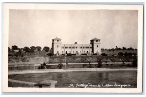 c1950's Sathy Canals & Office Building India RPPC Photo Posted Postcard 