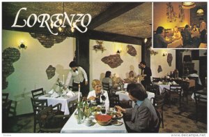 LORENZO Ristorante Italiano , VANCOUVER , B.C. , Canada , 50-60s