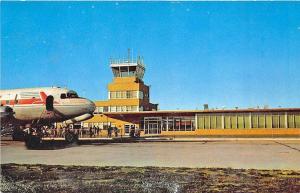 Flint MI Bishop Airport Capitaliner Airplane Postcard
