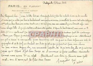 Modern Postcard Paris Strolling Alexandre III Bridge and Esplanade invalid