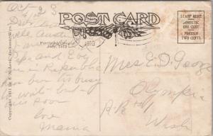 Elk On The Move c1913 Antique Postcard E28 *As Is