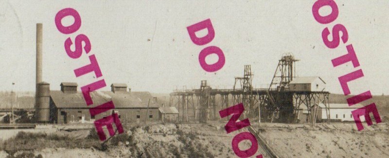 Crosby MINNESOTA RPPC 1916 THOMPSON MINE Iron Ore Mining nr Aitkin Brainerd