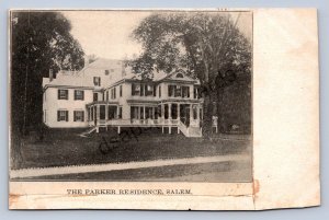 J99/ Salem New York Postcard? c1910 The Parker Residence 288