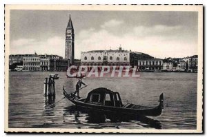 Old Postcard Venezia Panorama of St Giorgio Island