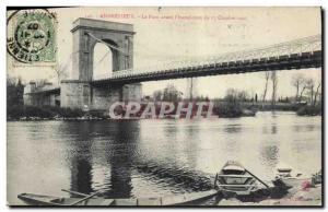 Old Postcard Andrezieux Bridge before & # 39inondation of October 17, 1907