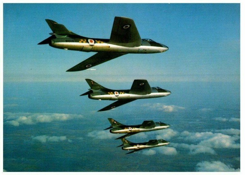 Hawker Hunter F MK 2 Military Postcard