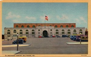 Maryland Baltimore 5th Regiment Armory Curteich