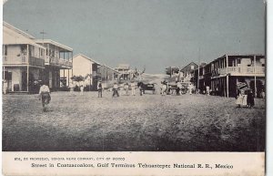 Coatzacoalcos Gulf Terminus Tehuantepec Railroad Mexico 1900s Antique Postcard