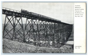 1905 President McKinley Crossing Viaduct Des Moines River Boone Iowa IA Postcard