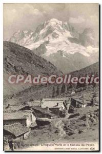 Postcard Old Vallorcine L'Aiguille Verte and Le Hameau Du Poyaz