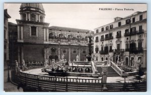 RPPC PALERMO Piazza Pretoria ITALY Postcard