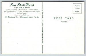 Sea Shell Hotel  Clearwater Beach  Florida  Postcard