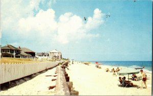 View of Beach Resorts, Virginia Beach VA c1950s Vintage Postcard D07