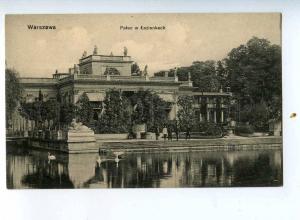 206509 POLAND WARSZAWA Lazienkach Palace Vintage postcard