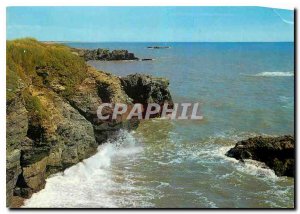 Modern Postcard The Vendee Tourist Corniche Vendeenne Saint Hilaire laugh Wav...