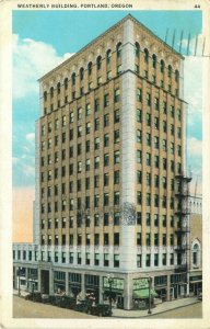 1943 Weatherly Building. Portland, Oregon - Vintage Postcard