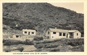 Madison Spring Huts on Mount Madison NH Real Photo Postcard