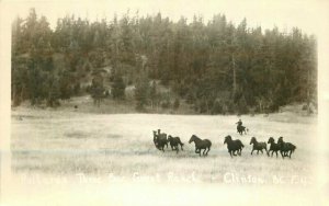 BC Canada Pollard 3 Bar Guest Ranch Clinton 1963 RPPC Photo Postcard 20-10876