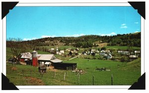 Postcard Quaint Little Villages Resting Peacefully Green Valleys New England