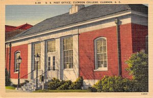 Clemson College US Post Office Clemson, South Carolina  