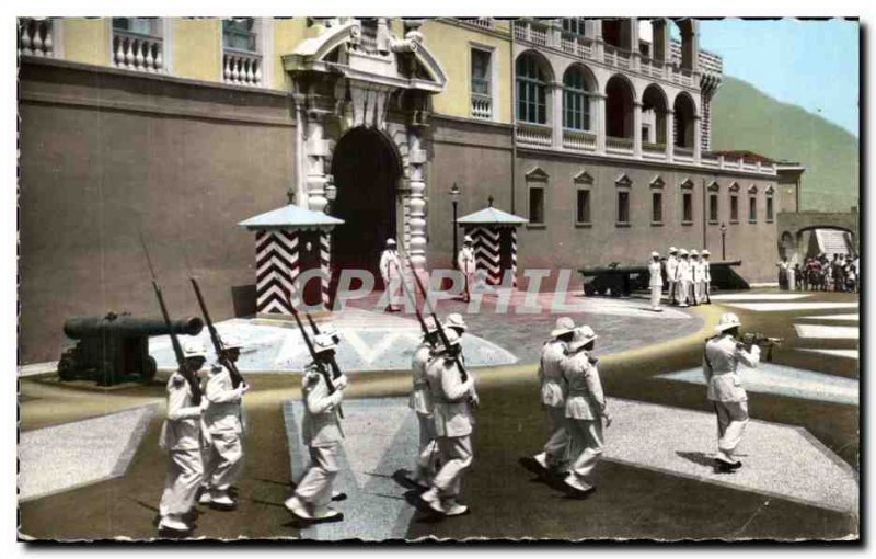 Old Postcard From Monaco Principality Releve S S A guard Prince of Monaco