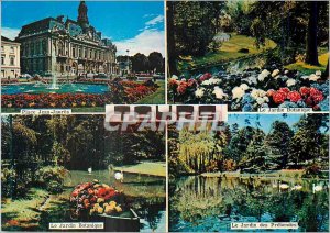 Postcard Modern Tours (Indre et Loire) Place Jean Jaures Botanical Garden THE...