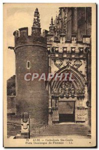 Old Postcard Albi Cathedral Ste Cecile Porte Dominique de Florence