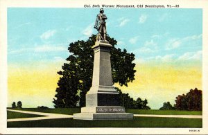 Vermont Old Bennington Colonel Seth Warner Monument Curteich