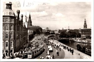 Denmark Kjøbenhavn View from Knippelsbro Bridge Copenhagen Vintage RPPC C023